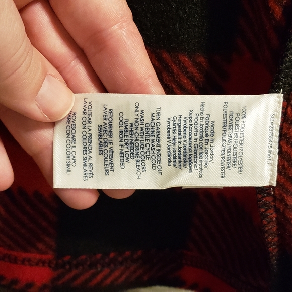 Chaps buffalo check fleece vest - Picture 7 of 7